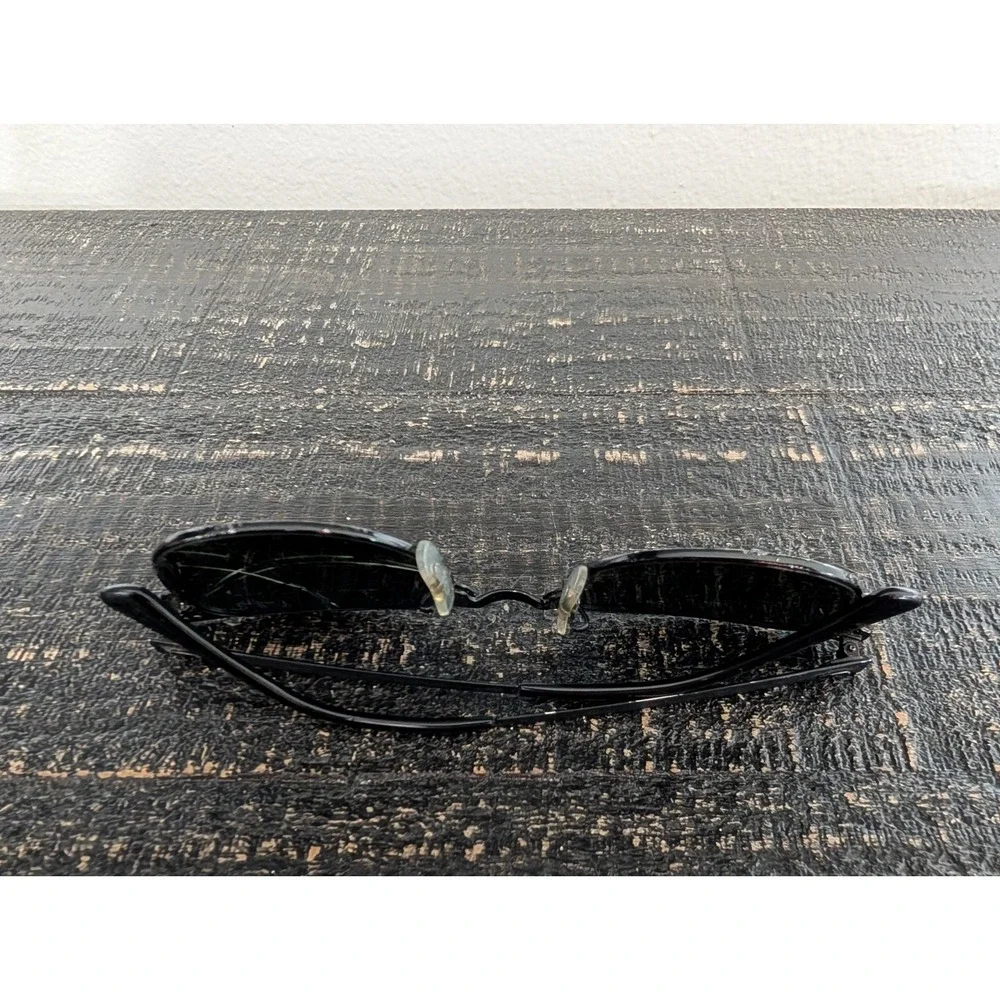 Ray-Ban Clubmaster RB3716 186/58 145 51-21 Metal Italy Sunglasses Black - Rough